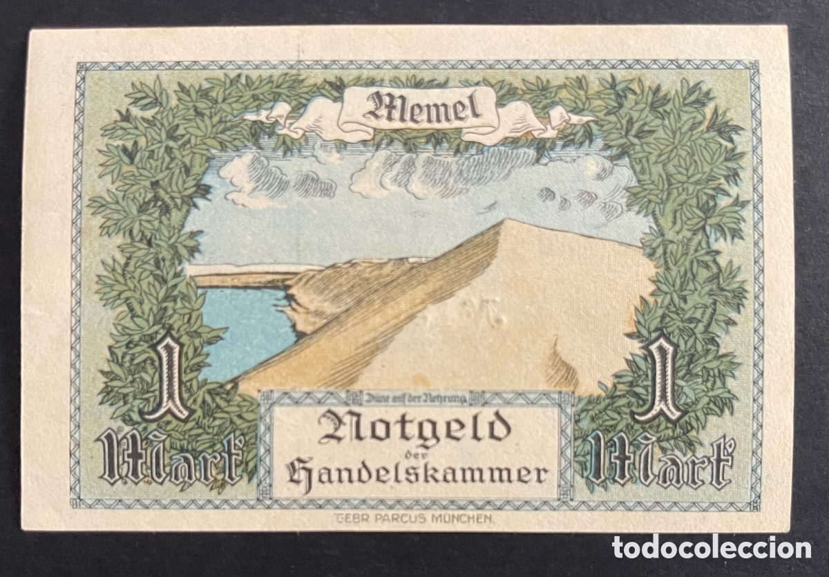 Billetes extranjeros: CMC MEMEL 1 MARCO 1922 PICK 2 SC- - Foto 2