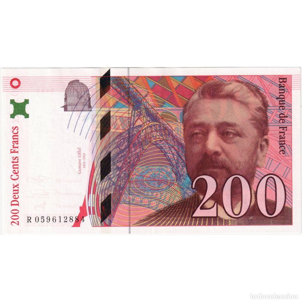 Billetes extranjeros: [#1242964] Francia, 200 Francs, Eiffel, R 059612884, EBC