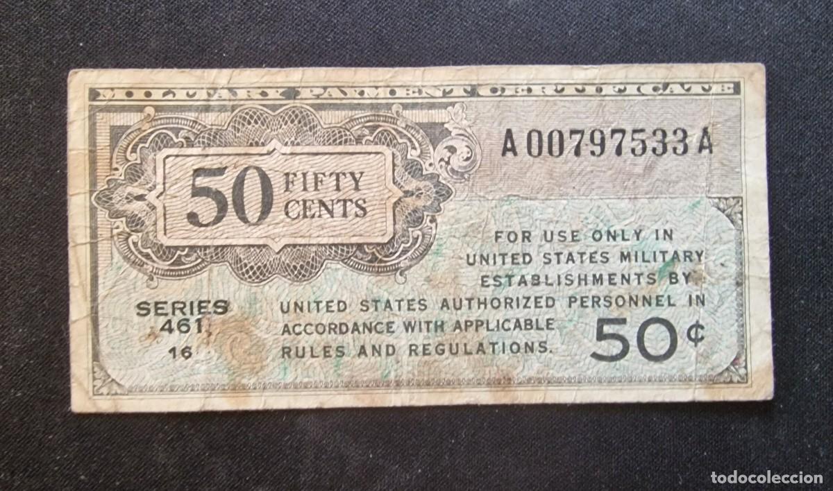 Billetes extranjeros: MPC 461 Series 50 Cents First Printing USA |SOLO ACEPTO PAYPAL| BILLETE 50 CENTIMOS LEER DESCRIPCION