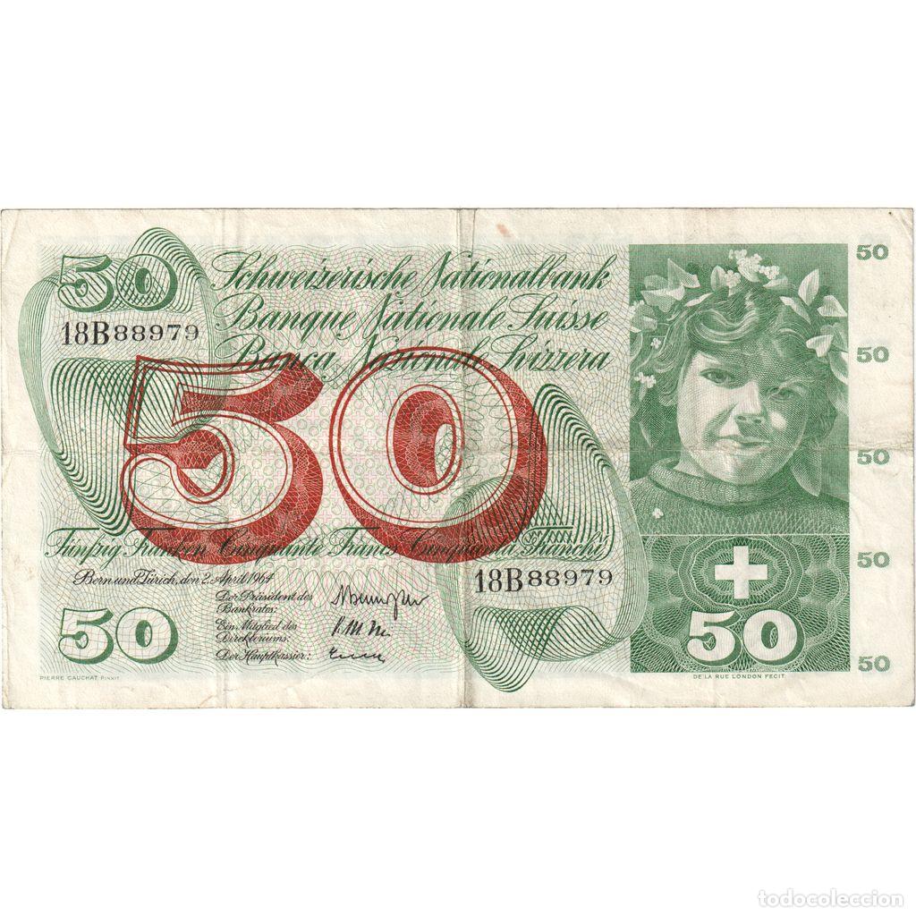 Billetes extranjeros: [#377124] Suiza, 50 Franken, 1964-04-02, MBC