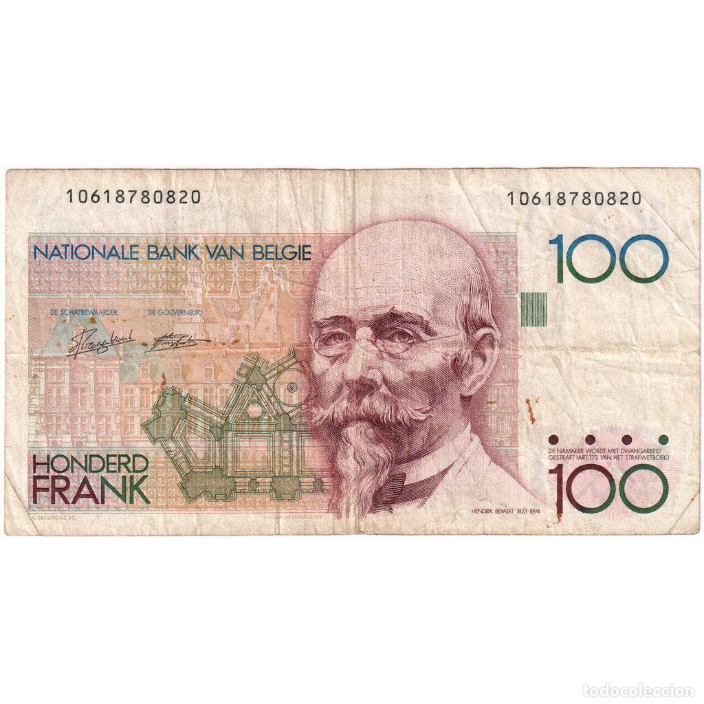 Billetes extranjeros: [#1234541] B&eacute;lgica, 100 Francs, ND (1978-81), BC+