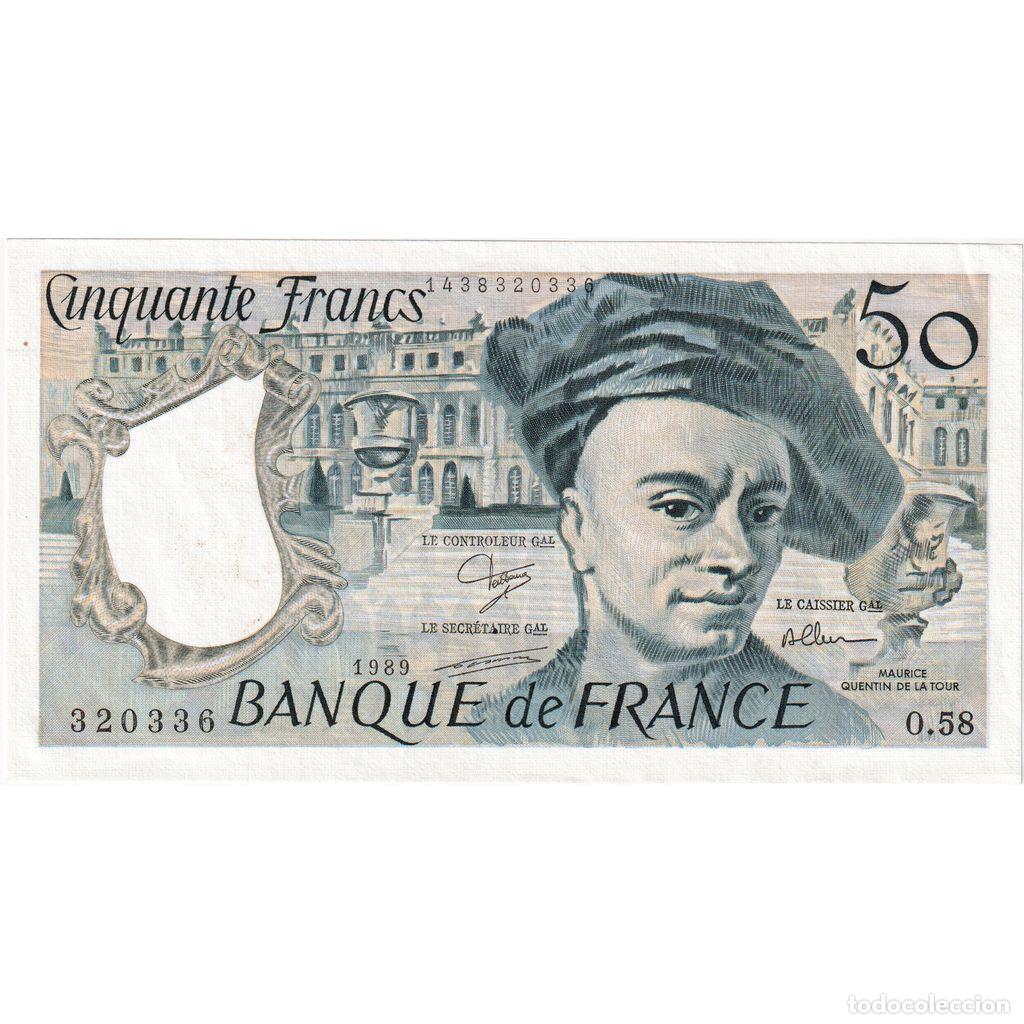 Billetes extranjeros: [#377799] Francia, 50 Francs, Quentin de La Tour, 1989, O.58, SC