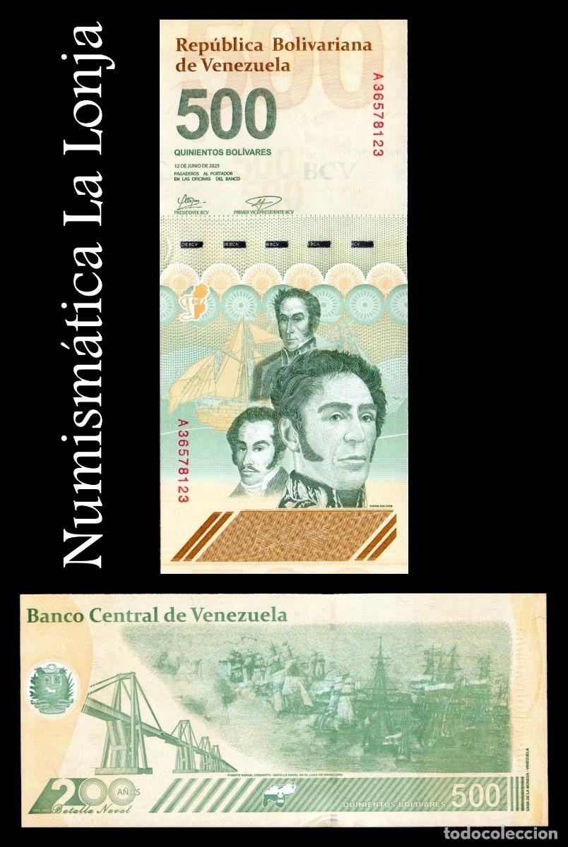 Billetes extranjeros: Venezuela 500 Bol&iacute;vares digital Sim&oacute;n Bol&iacute;var 2025 (2026) Pick 121b Nuevo Sc Unc