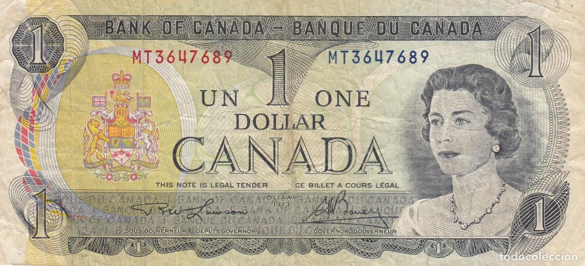 Billetes extranjeros: CRBX1335 BILLETE CANADA 1 D&Oacute;LAR USADO