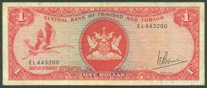 Billetes extranjeros: TRINIDAD & TOBAGO. 1 $ (1977). Firma 3. Pick 30a