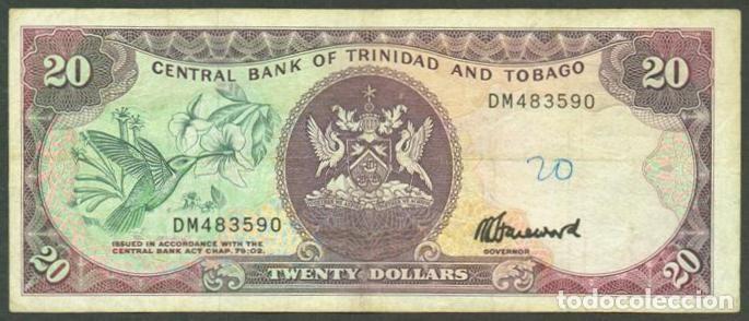 Billetes extranjeros: TRINIDAD & TOBAGO. 20 $ (1985). Pick 39c. Firma 6.