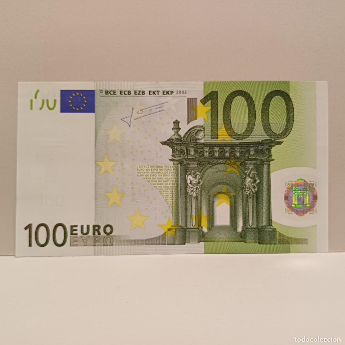 Billetes extranjeros: Billete de 100 Euros. Firma Trichet. Italia. A&ntilde;o 2002. SC-