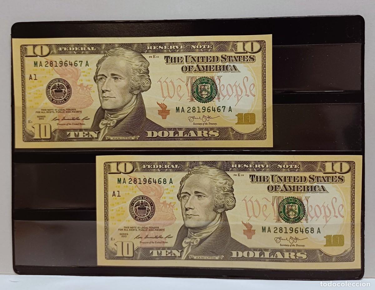 Internationale Banknoten: Billetes de 10 d&oacute;lares. A&ntilde;o 2013. SC. VER DESCRIPCI&Oacute;N