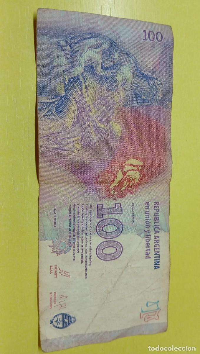 Billetes extranjeros: Billete de 100 pesos Argentinos