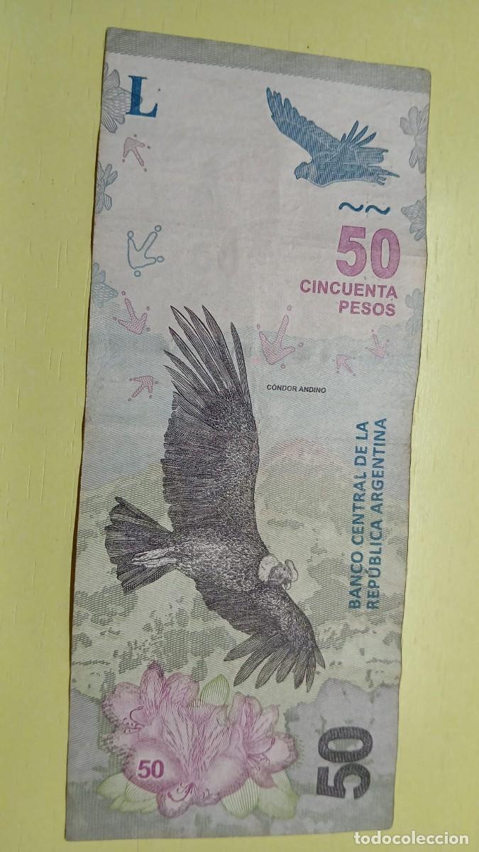 Billetes extranjeros: Billete de 50 pesos Argentinos