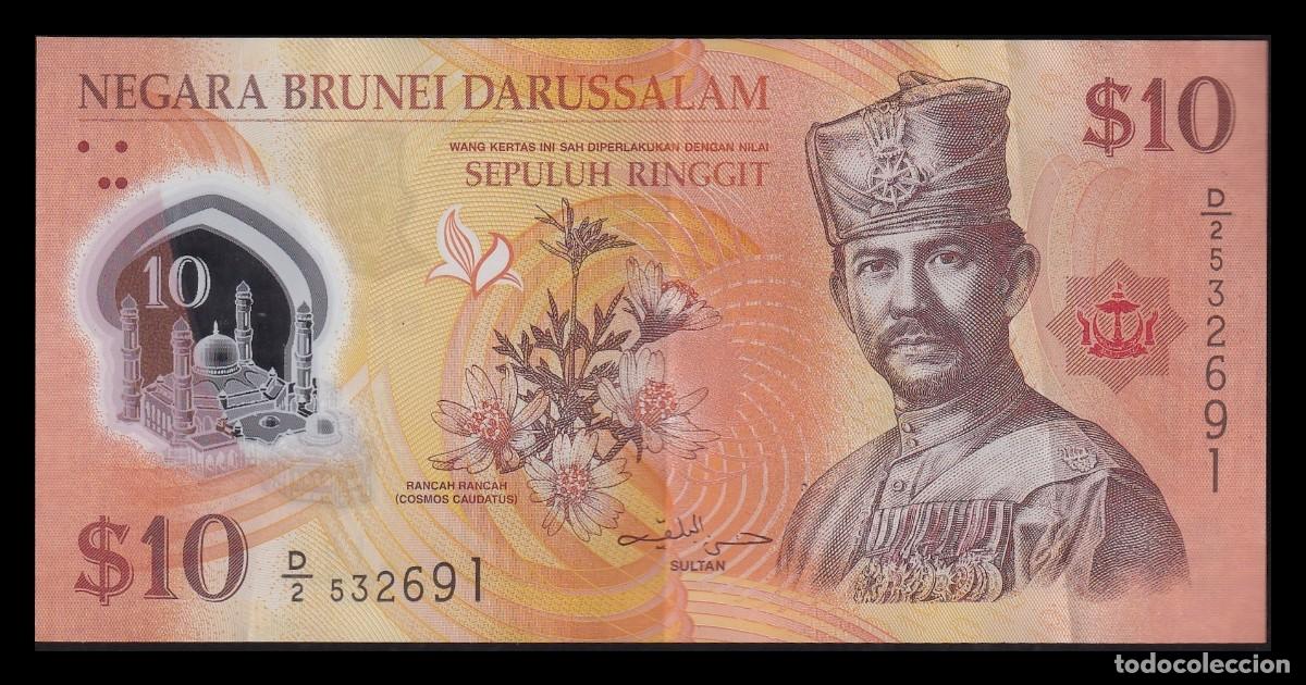 Billetes extranjeros: Brunei 10 D&oacute;lares 2011 Pick 24 Mbc Vf