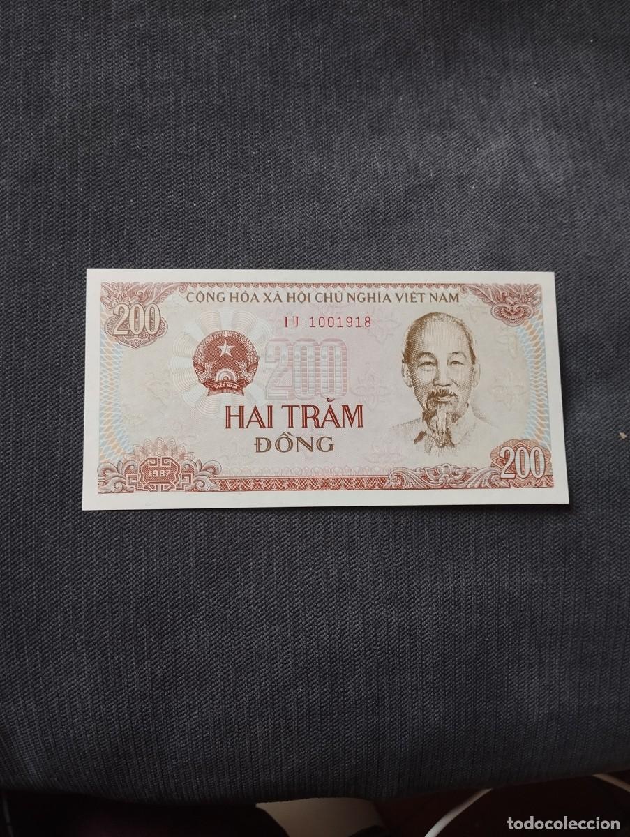 Billetes extranjeros: BILLETE DE 200 DONG SC DE VIET NAM- EL DE LAS FOTOS VER TODOS MIS LOTES DE BILLETES