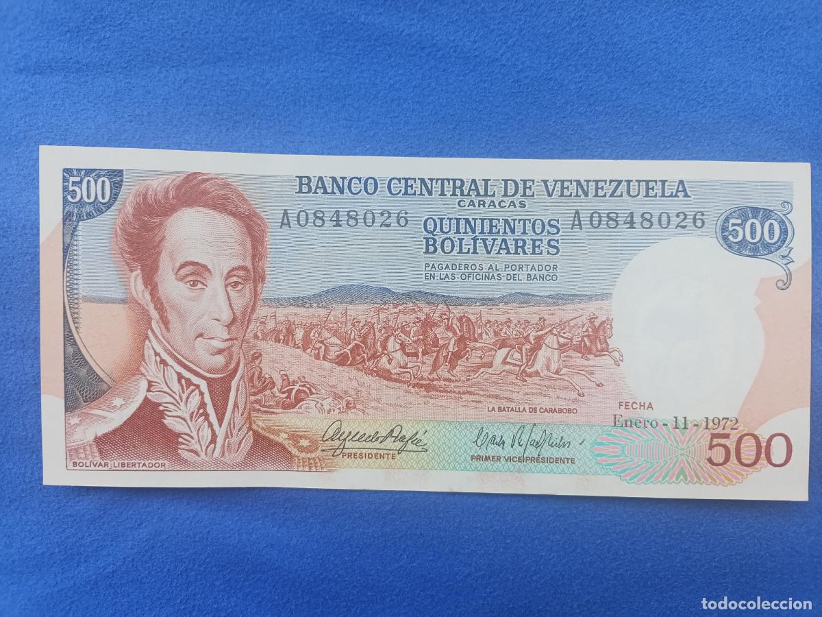 Billetes extranjeros: VENEZUELA. 500 bolivares 11.1. 1972 SC UNC