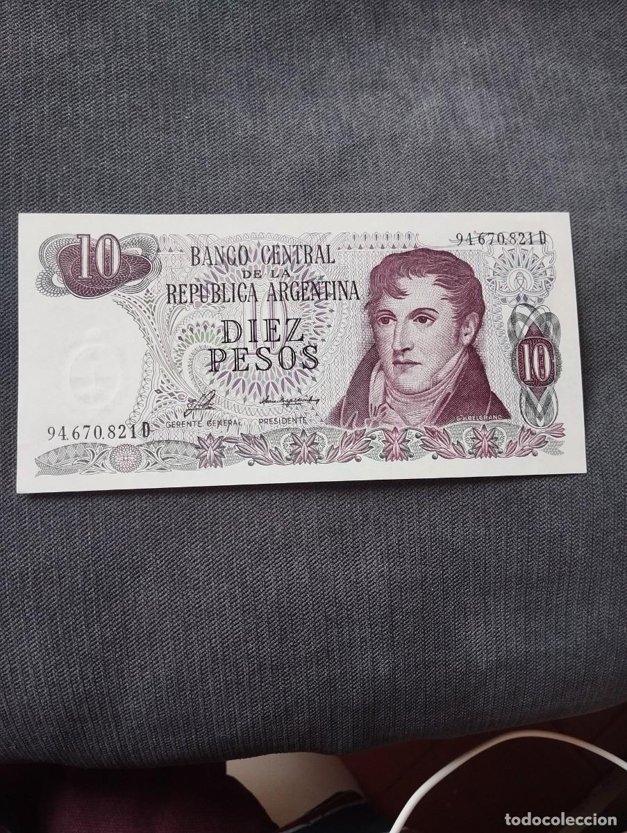 Billetes extranjeros: BILLETE DE 10 PESOS SC DE ARGENTINA - EL DE LAS FOTOS VER TODOS MIS LOTES DE BILLETES