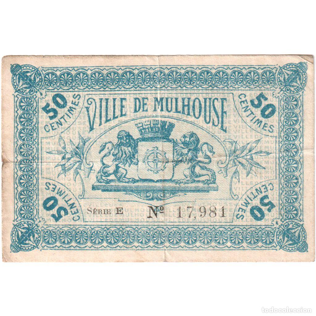 Billetes extranjeros: [#1185264] Francia, 50 Centimes, 1918-12-18, BC+, Pirot:132-1