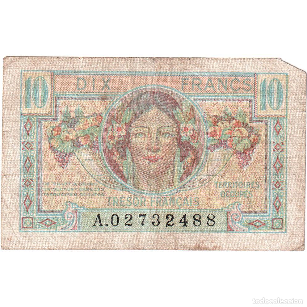 Billetes extranjeros: [#1185265] Francia, 10 Francs, 1947 French Treasury, 1947, Serie A, RC+