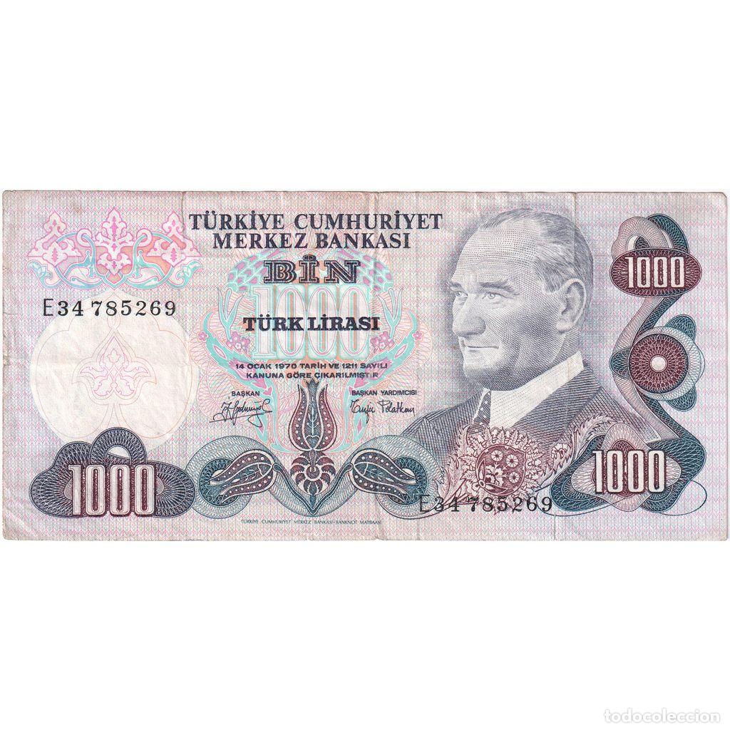 Billetes extranjeros: [#1185272] Turqu&iacute;a, 1000 Lira, BC+