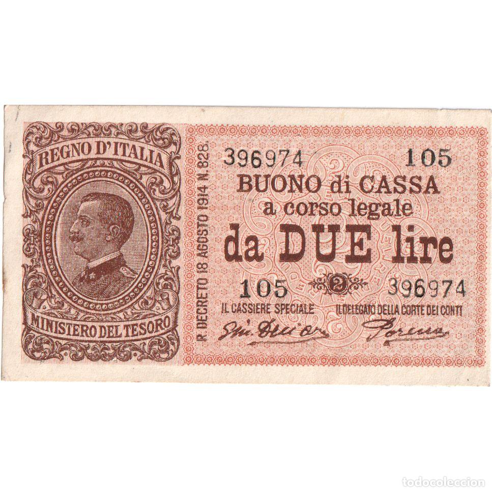 Billetes extranjeros: [#1185281] Italia, 2 Lire, 1920-03-14, MBC