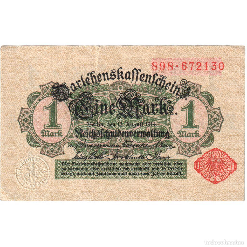 Billetes extranjeros: [#1185312] Alemania, 1 Mark, 1914-08-12, MBC