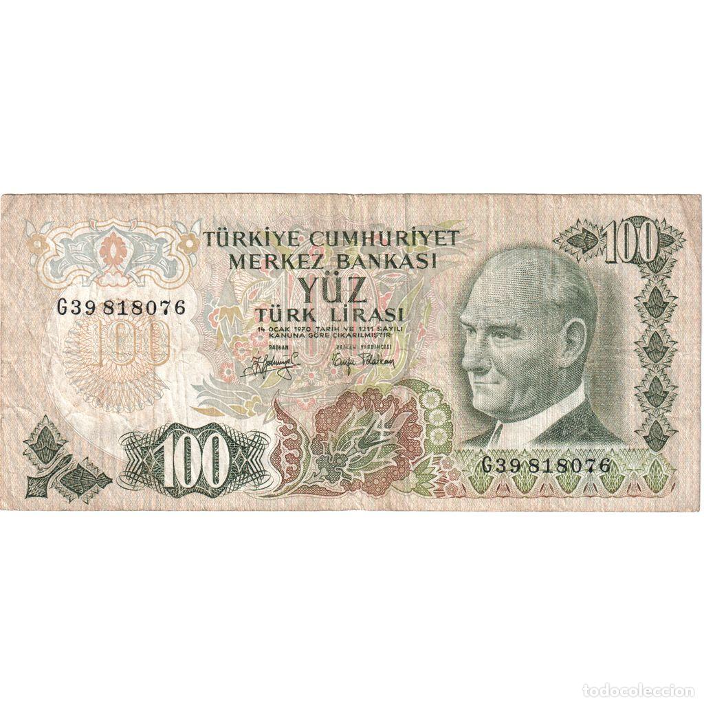 Billetes extranjeros: [#1185317] Turqu&iacute;a, 100 Lira, BC