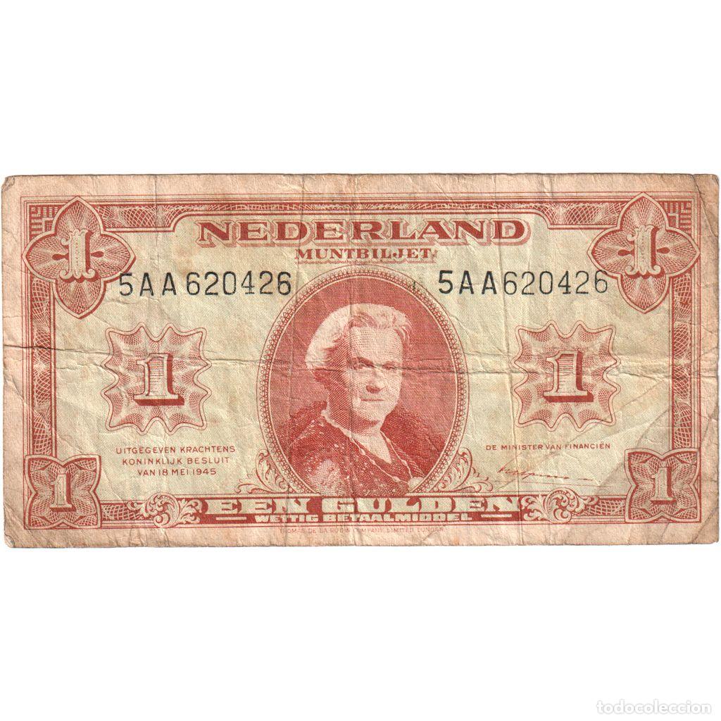 Billetes extranjeros: [#1185327] Pa&iacute;ses Bajos, 1 Gulden, 1945-05-18, BC+