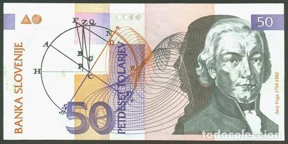 Billetes extranjeros: ESLOVENIA. 50 tolarjev 15.1. 1992. Pick 13.