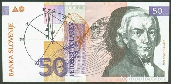 Billetes extranjeros: ESLOVENIA. 50 tolarjev 15.1. 1992. Pick 13.