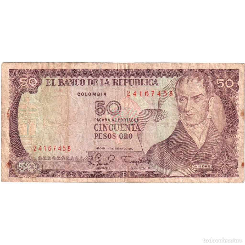 Billetes extranjeros: [#1185335] Colombia, 50 Pesos Oro, 1980-01-01, BC