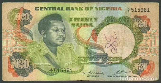 Billetes extranjeros: NIGERIA. 20 naira (1977-84). Firma 2. Pick 18 a.