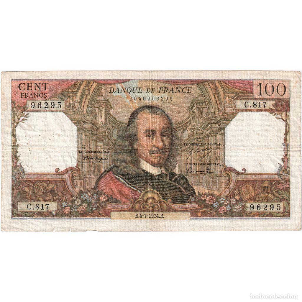 Billetes extranjeros: [#1185346] Francia, 100 Francs, Corneille, 1974-07-04, C.817, RC+