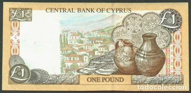 Billetes extranjeros: CHIPRE. 1 pound (libra) 1.2. 2001. Pick 60 c. - Foto 2