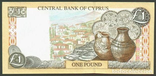 Billetes extranjeros: CHIPRE. 1 pound (libra) 1.10. 1997. Pick 60 a. - Foto 2
