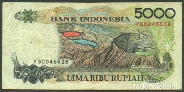 Billetes extranjeros: INDONESIA. 5000 rupiah 1992/1992. - Foto 2