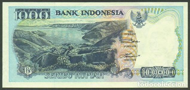 Billetes extranjeros: INDONESIA. 1000 rupiah 1992/1994