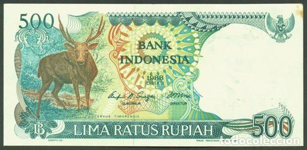 Billetes extranjeros: INDONESIA. 1000 rupiah 1988.