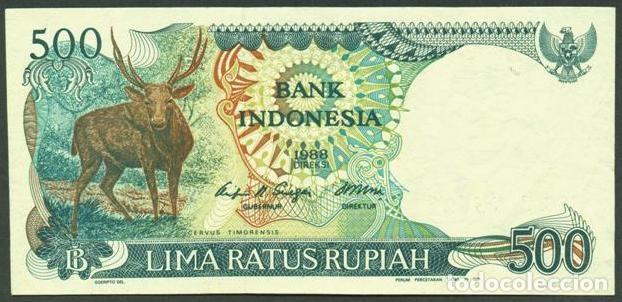 Billetes extranjeros: INDONESIA. 1000 rupiah 1988.