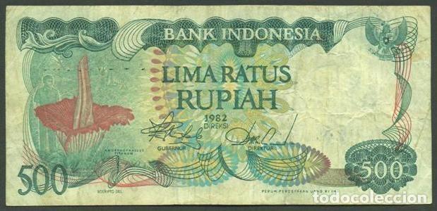 Billetes extranjeros: INDONESIA. 500 rupiah 1982. Pick 121.