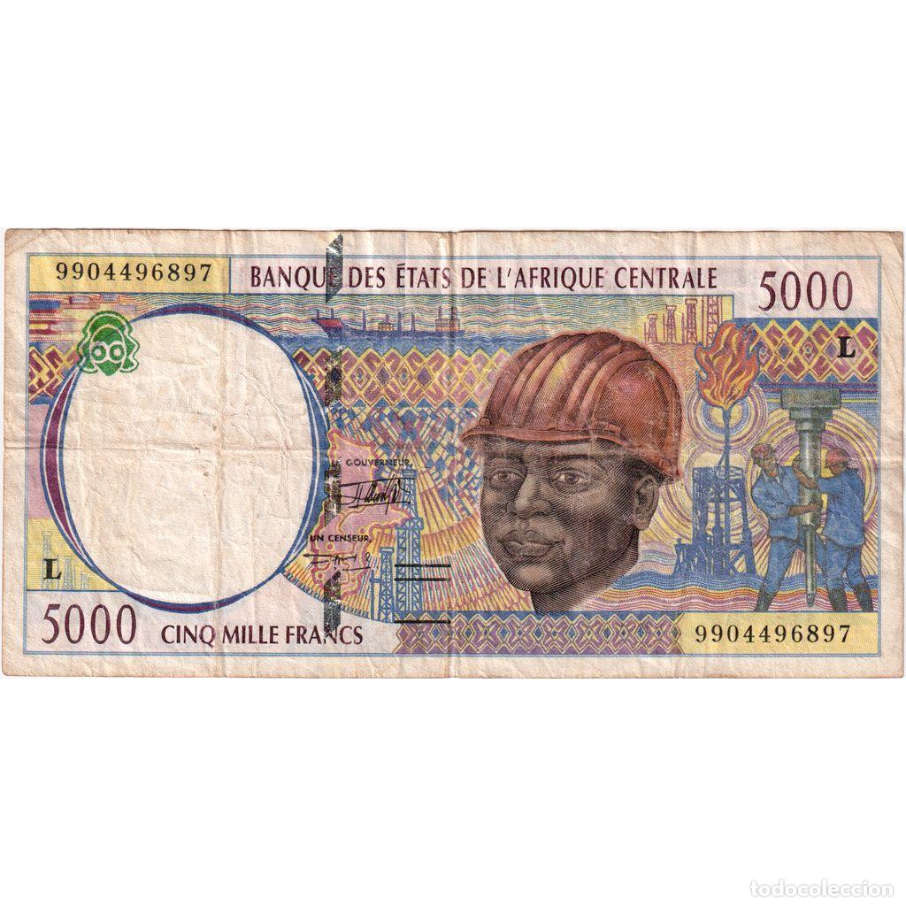Billetes extranjeros: [#1185380] Estados del &Aacute;frica central, 5000 Francs, BC