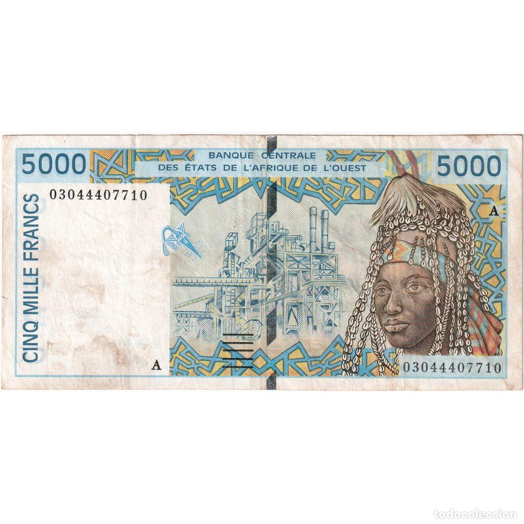 Billetes extranjeros: [#1185379] Estados del &Aacute;frica Occidental, 5000 Francs, 2003, BC