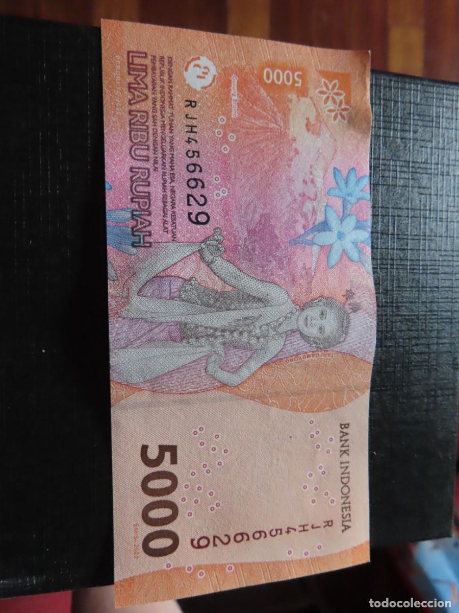 Billetes extranjeros: billetes INDONESIA 5000 rupias/2022 2061