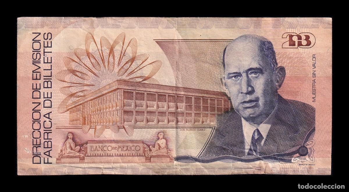 Billetes extranjeros: M&eacute;xico Muestra Test Note Aniversario de la F&aacute;brica de Billetes 1989 Mbc+ Vf+