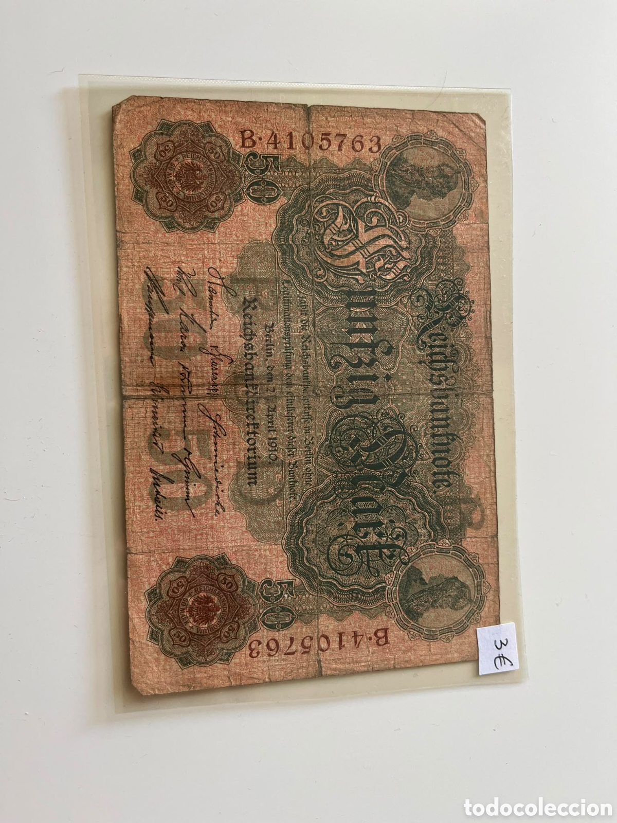 Billetes extranjeros: Billetes Alemanes 3&deg; calidad