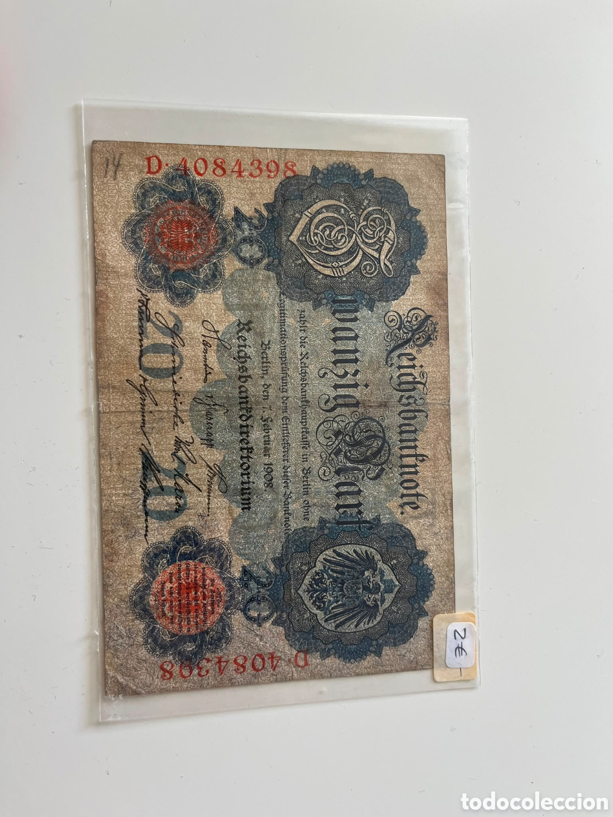 Billetes extranjeros: Billete Aleman 3&deg; calidad