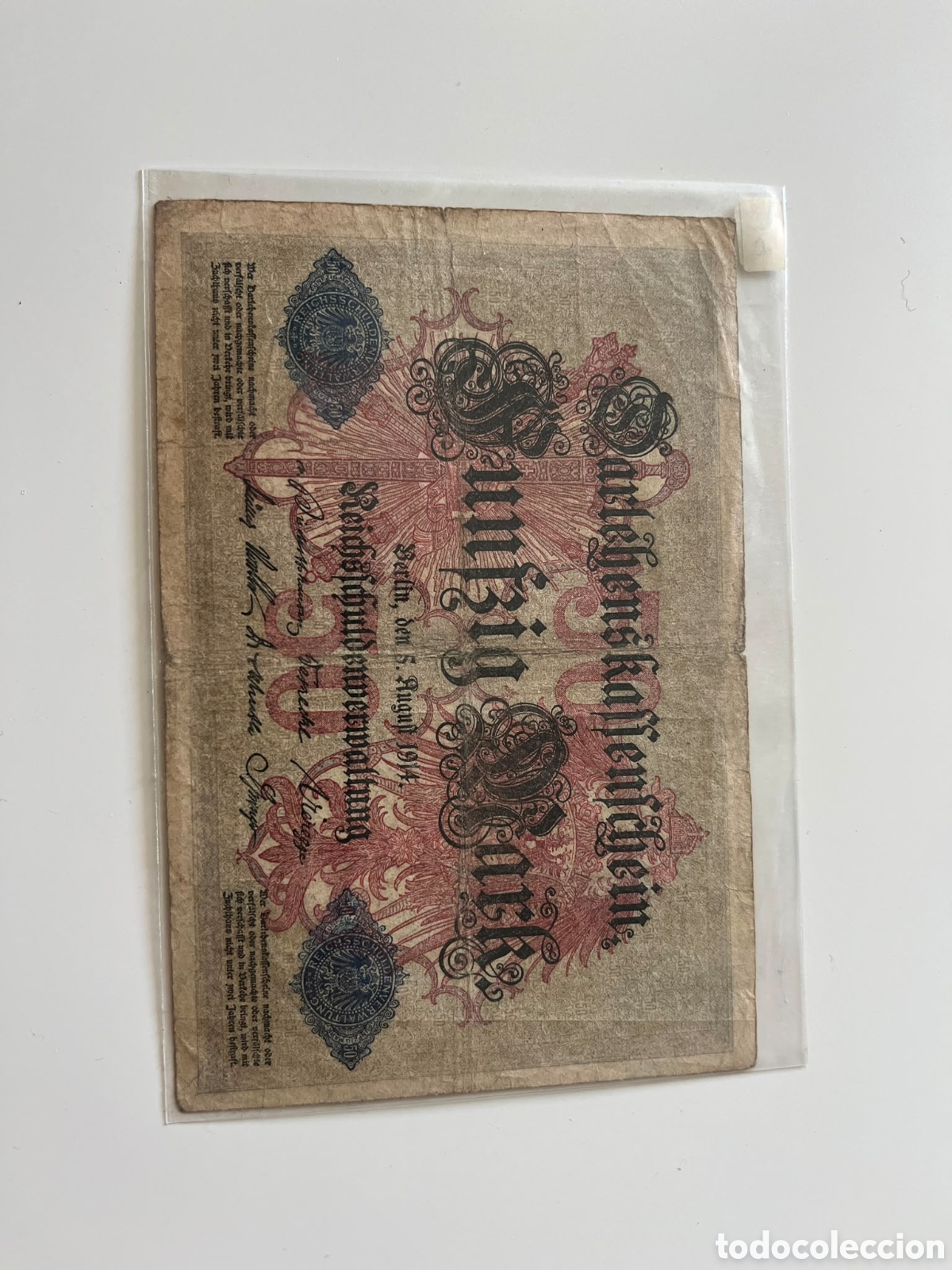 Billetes extranjeros: Billete Aleman 2&deg; calidad