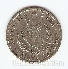 Billetes extranjeros: CUBA 20 CENTAVOS EMISION 1948 - Foto 2