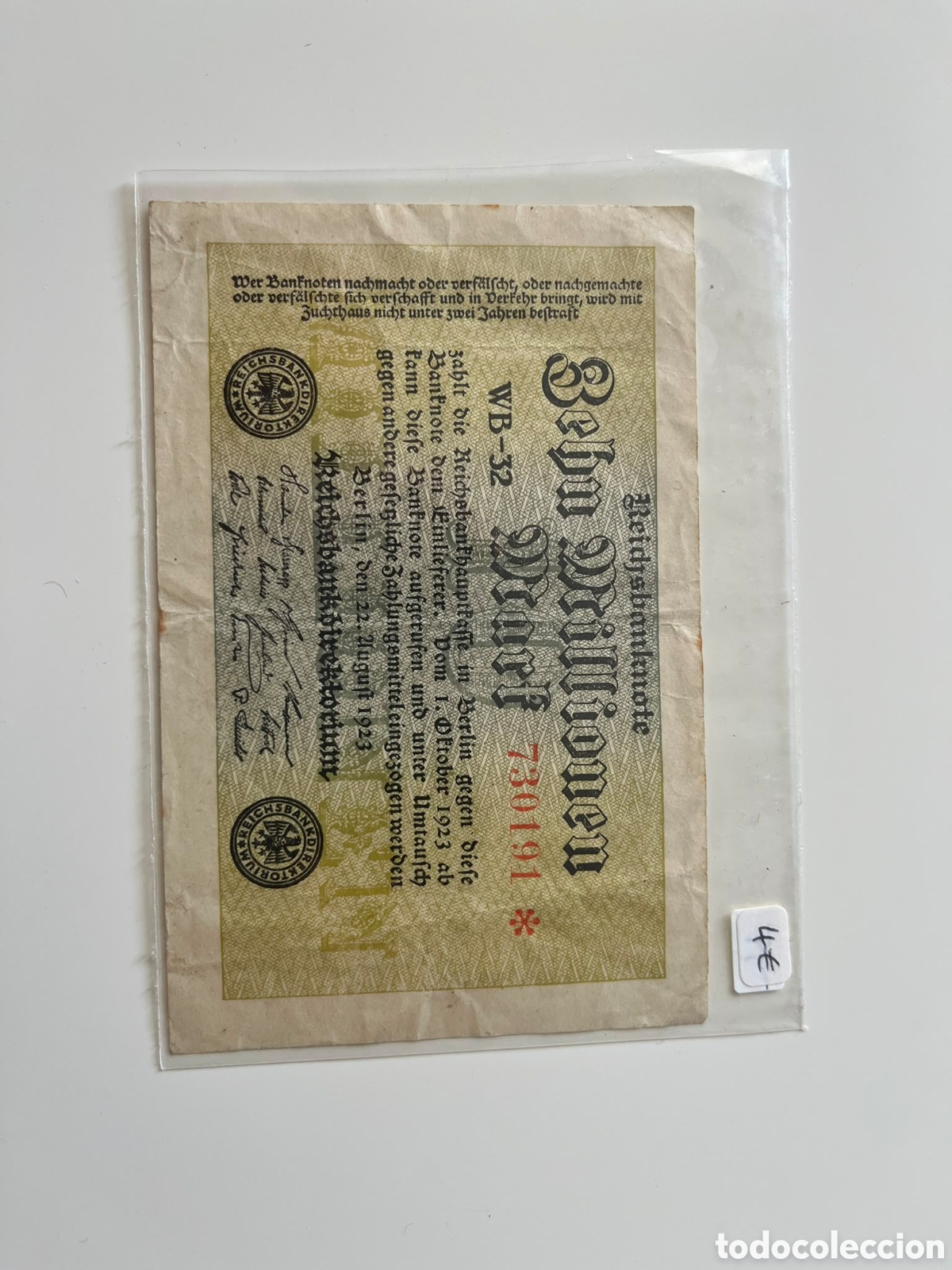 Billets internationaux: Billetes Alemanes 2&deg; y 3&deg; calidad