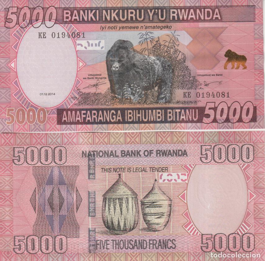 Billetes extranjeros: Ruanda 5000 Francs Pick 41 SC/UNC