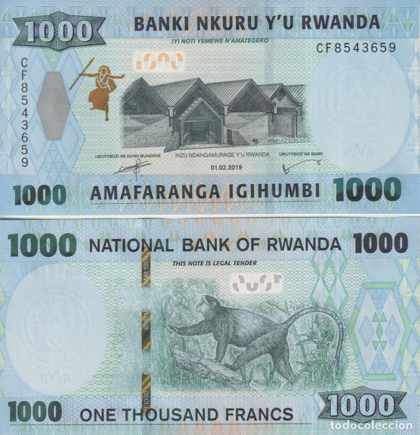 Billetes extranjeros: Ruanda 1000 Francs Pick 39 SC/UNC