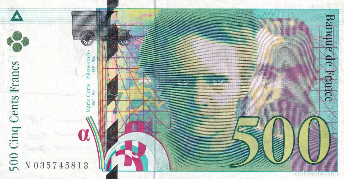Billetes extranjeros: CRBX2670 BILLETE FRANCIA 500 FRANCOS 1994 SERIE N MBC+
