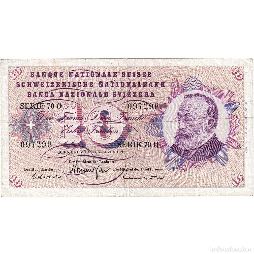 Notas Internacionais: [#1185398] Suiza, 10 Franken, 1970-01-05, BC